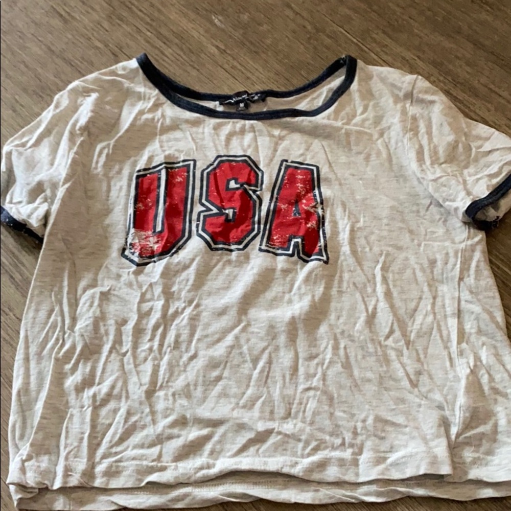 USA Cropped Tee